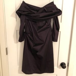 Talbot Runhof Plum Polyster Dress